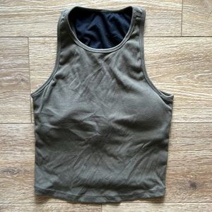 Vuori Mudra Plyo tank Olive green